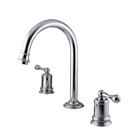 Grifo de lavabo de dos manijas