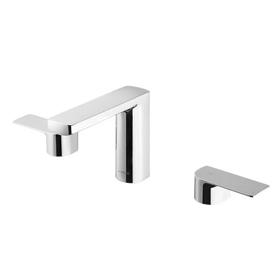 Grifo de lavabo de dos manijas (latón sin plomo)