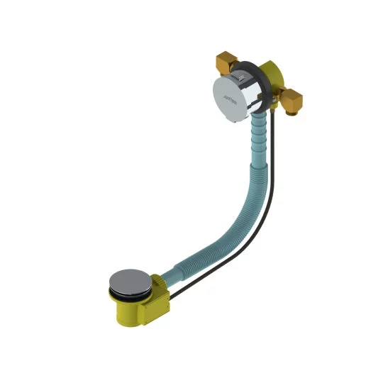 Still One Bath Mixer con desagüe emergente, rebosadero y conectores de codo