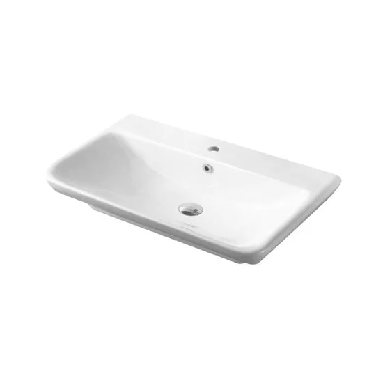 En Lavabo De Cerámica Sobre Encimera
