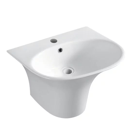 Lavabo suspendido con soporte de pared