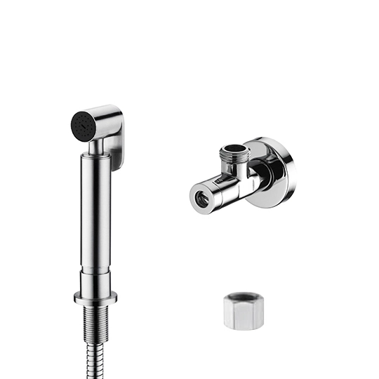 Rociador con soporte de 1/2 ", manguera, conector y tope de ángulo