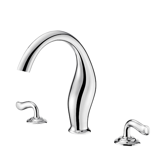 Grifo de bañera de dos manijas