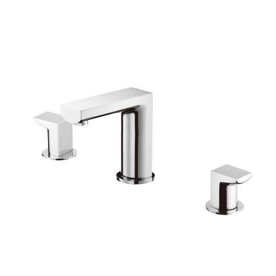 Grifo de lavabo de dos manijas