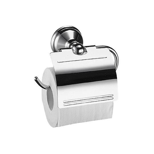 Soporte para papel higiénico con tapa
