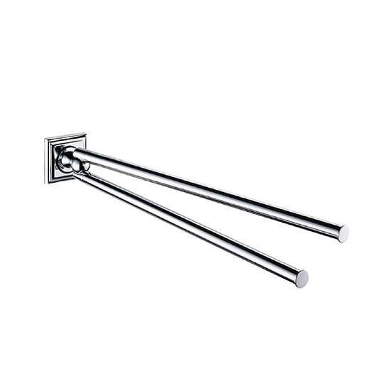Barra de toalla doble giratoria (450 mm)