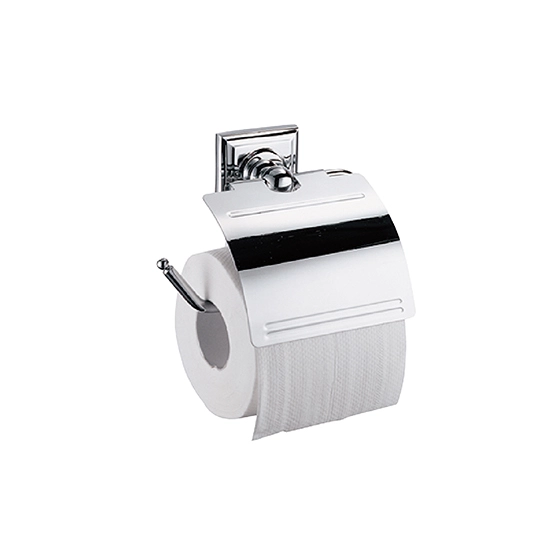 Soporte para papel higiénico con tapa
