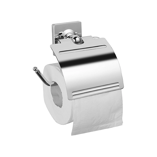 Soporte para papel higiénico con tapa