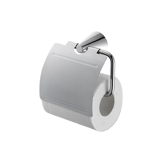 Soporte para papel higiénico con tapa