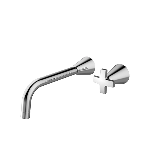 Grifo para lavabo de pared de una manija (solo frío)