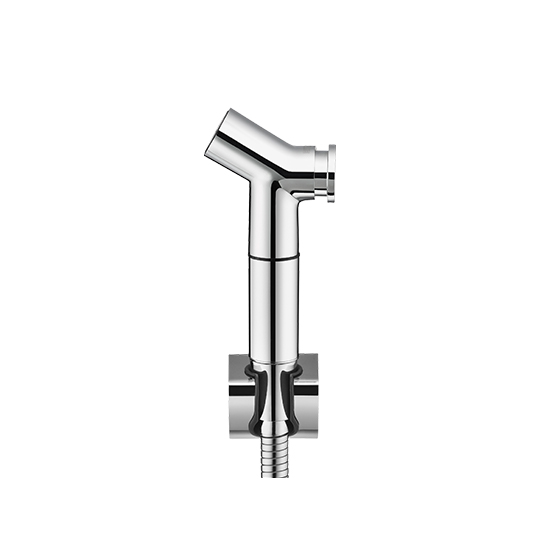 Rociador con manguera y soporte de pared (acero inoxidable)