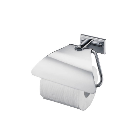 Soporte para papel higiénico con tapa