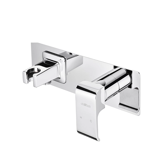 Soporte de ducha de mano, mango y placa frontal para mezclador de ducha oculto