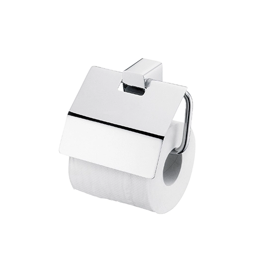 Soporte para papel higiénico con tapa