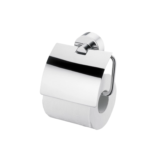 Soporte para papel higiénico con tapa
