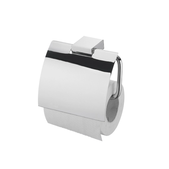 Soporte para papel higiénico con tapa