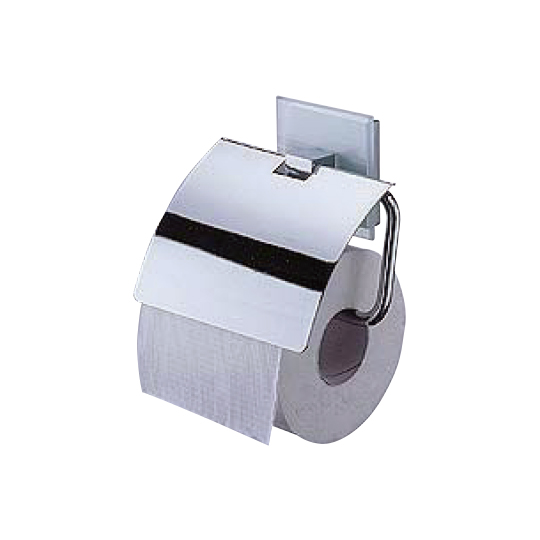 Soporte para papel higiénico con tapa