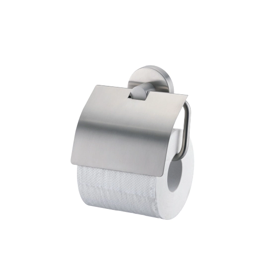 Soporte para papel higiénico con tapa