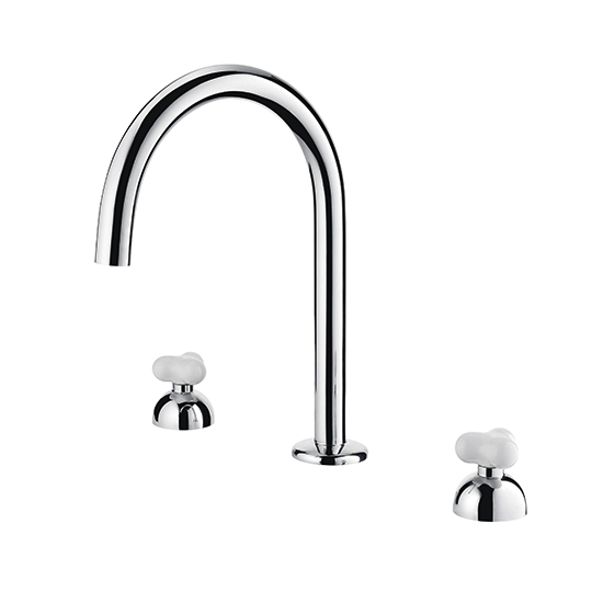 Grifo de cocina de dos manijas