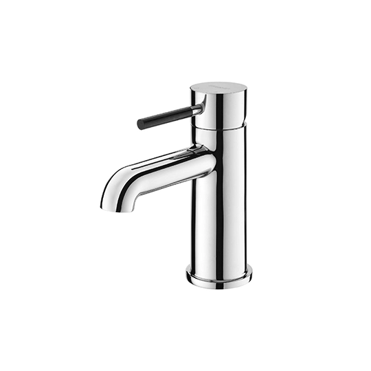 Grifo de lavabo con tubo emergente y trasero y topes en ángulo