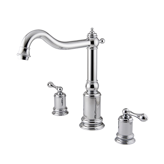 Grifo de lavabo de dos manijas
